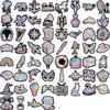 50 Black Purple Fantasy Girl Graffiti Stickers Decorate Guitar Notebook Suitcase DIY Waterproof