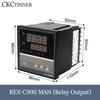 PID RKC Digital intelligent Industrial temperature controller 220V RELAY REX-C100-C400-C700-C900 Thermostat SSR Relay output