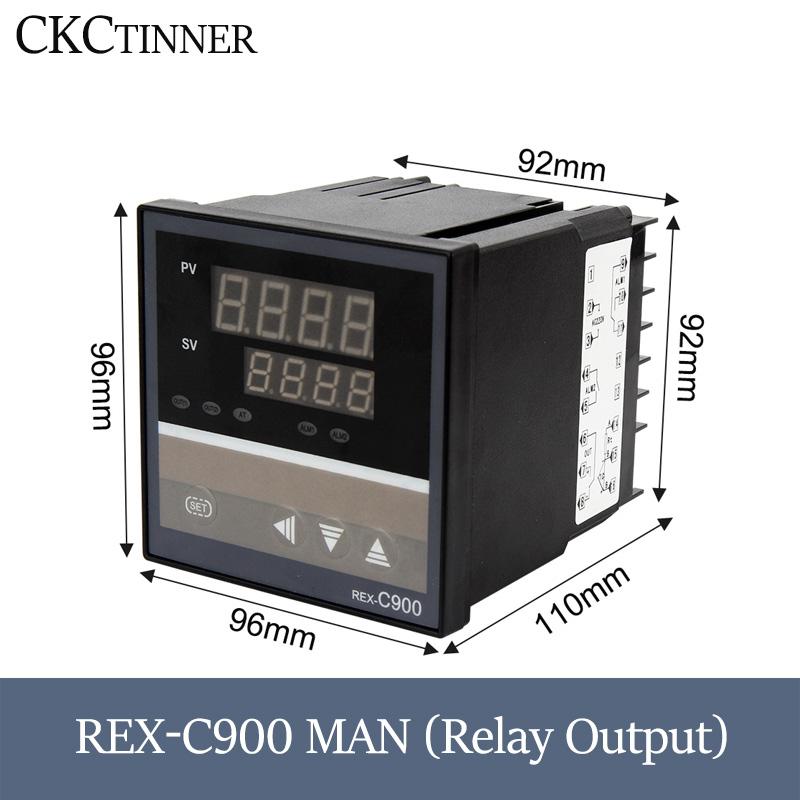 PID RKC Digital intelligent Industrial temperature controller 220V RELAY REX-C100-C400-C700-C900 Thermostat SSR Relay output