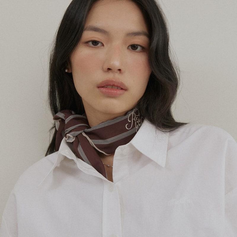 

ROIROI Roy Striped Scarf - Brown single type