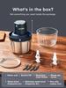 Zerkleinerer Electric Food Chopper 300W with 2L+1.8L Dual Bowls & Bi-Level Stainless Steel Blades for Meat Onions Vegetables Kitchen