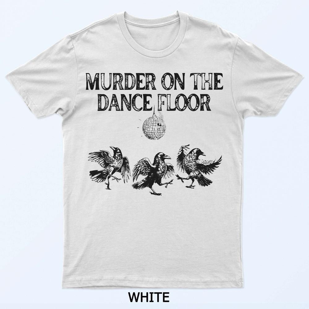 Vražda na tanečním parketu Vtipné tančící disco tričko s vránou