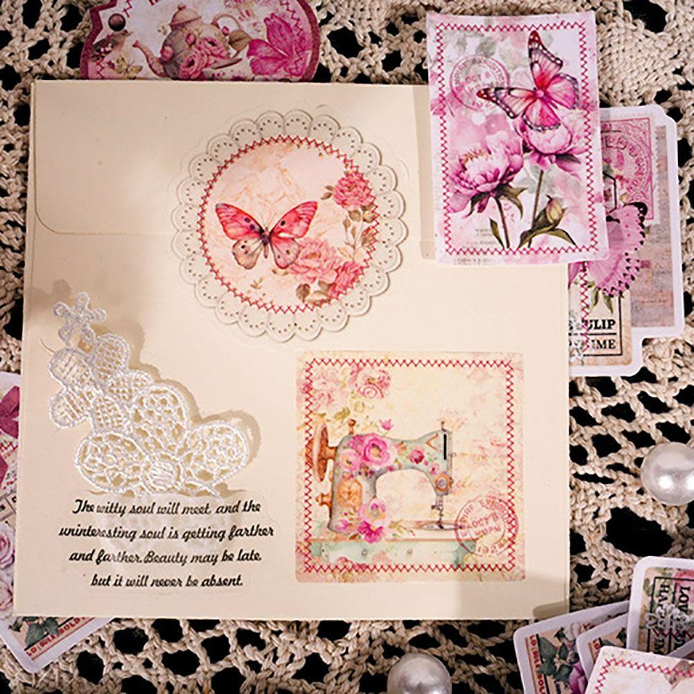 30Pcs Handbook Decor Decorative Stickers Student Stationery Washi Stickers Scrapbooking Sticker