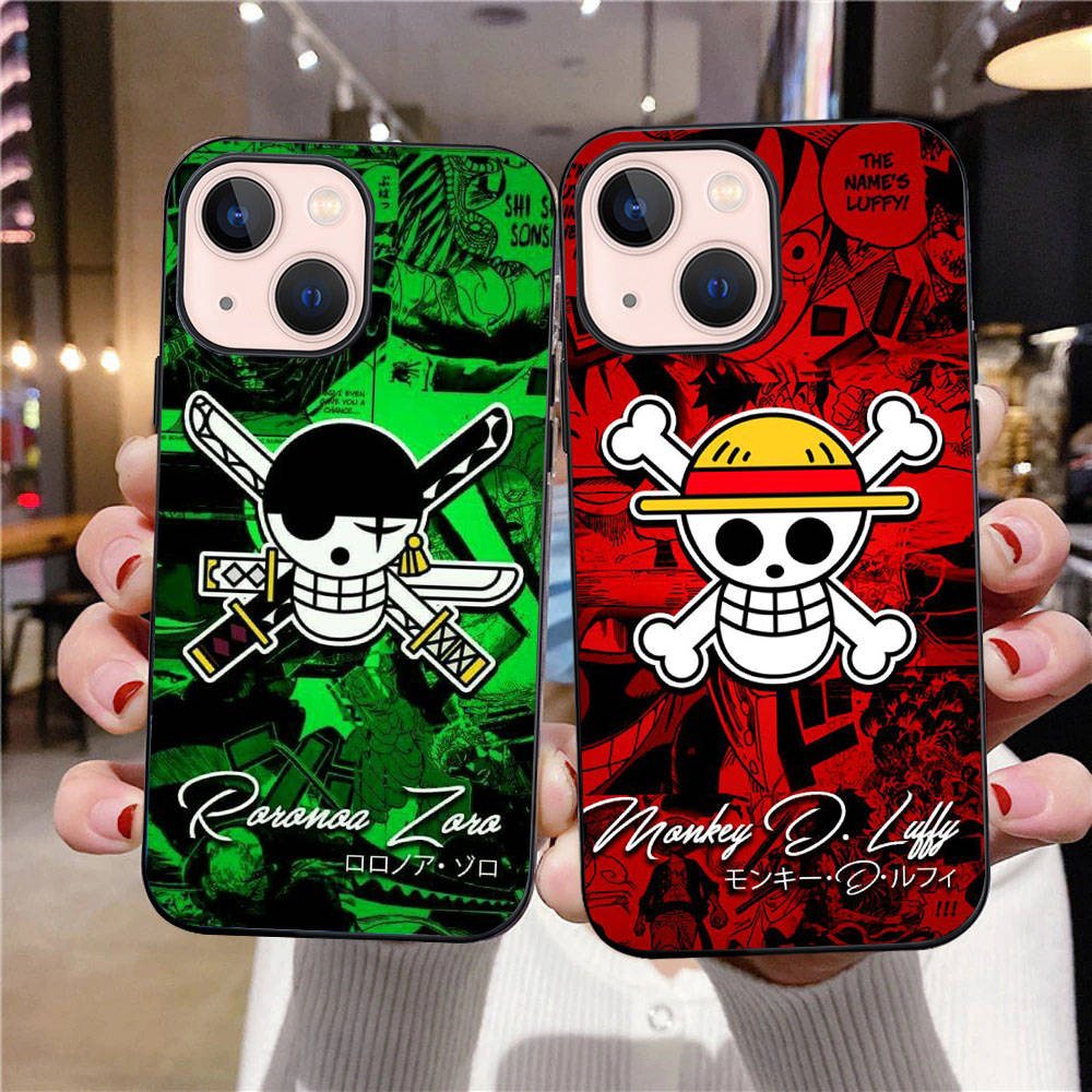 B-38 One Piece flag  Black Case for Redmi 10A 10C 12C 13C 9A 9C 9T A3X Note 10 9 9S 10S iPhone 11 12 13 14 15 16 X XS Pro Max Mini 7 8 Plus XR