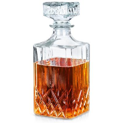 Botella de Cristal con Tapón para Whisky Brandy Alcohol Regalo 900 ml