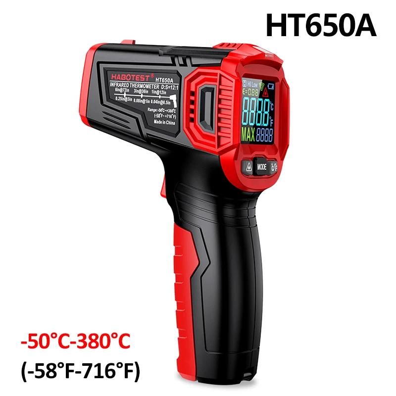 

HT650 Infrared Thermometer LCD Digital Weather Station Hygrometer Non-Contact Pyrometer Imager Hygrometer IR Termometro Tester