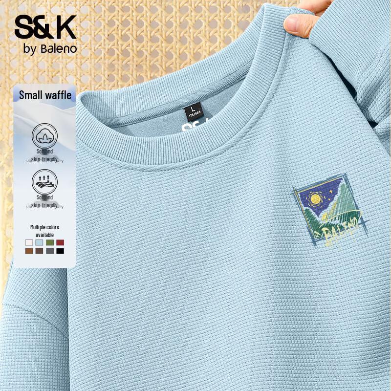 Baleno S&K Autumn Couple's Waffle Knit Sweatshirt