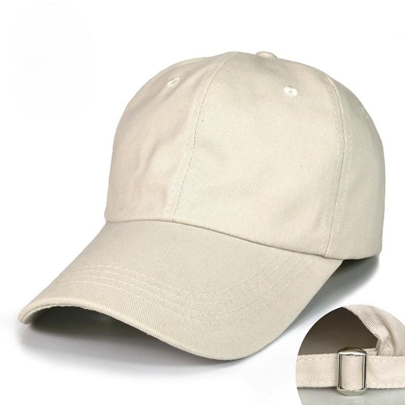 Spring and Summer Fashion Unlined European and American Casual Baseball Cap Soft Pure Cotton Sun Hat Arc Solid Coloradjustable