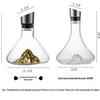 Jinshan Crystal Decanter with Iceberg Base - Customizable Logo for Hotels and Clubs