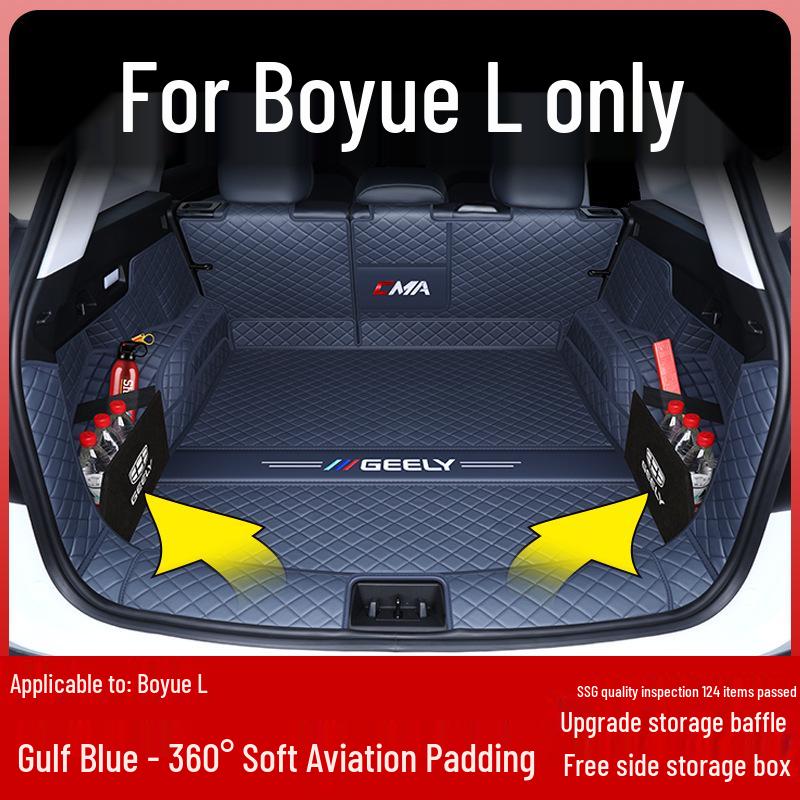Geely Boyue L 2024 Trunk Mat - Full Coverage Tail Box Interior Decor Fán