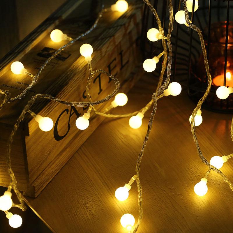 Multicolor LED String Lights - Festive Bubble Star Bulbs for Christmas & Celebrations