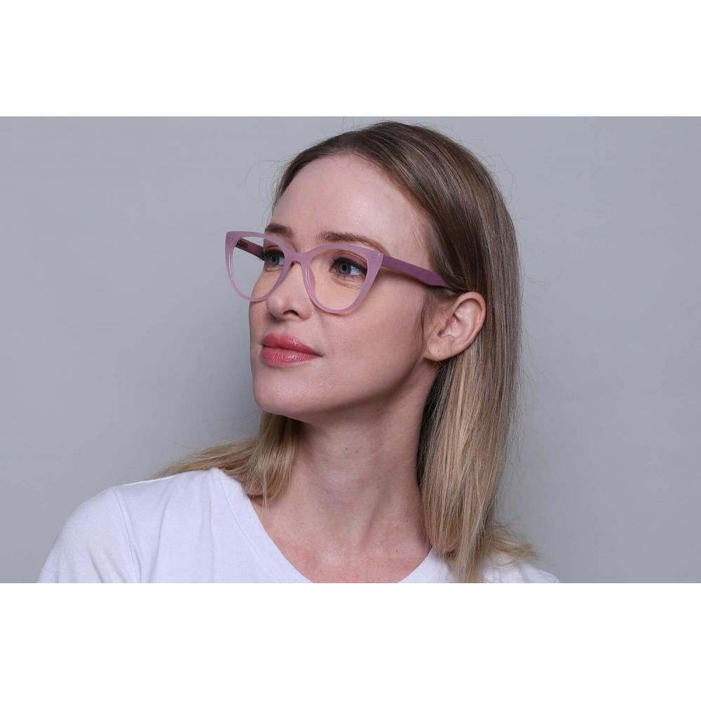 Full Rim Cat Eye Milky Pink Smartbuy Collection Silja Cp113e Fashion Women Eyeglasses