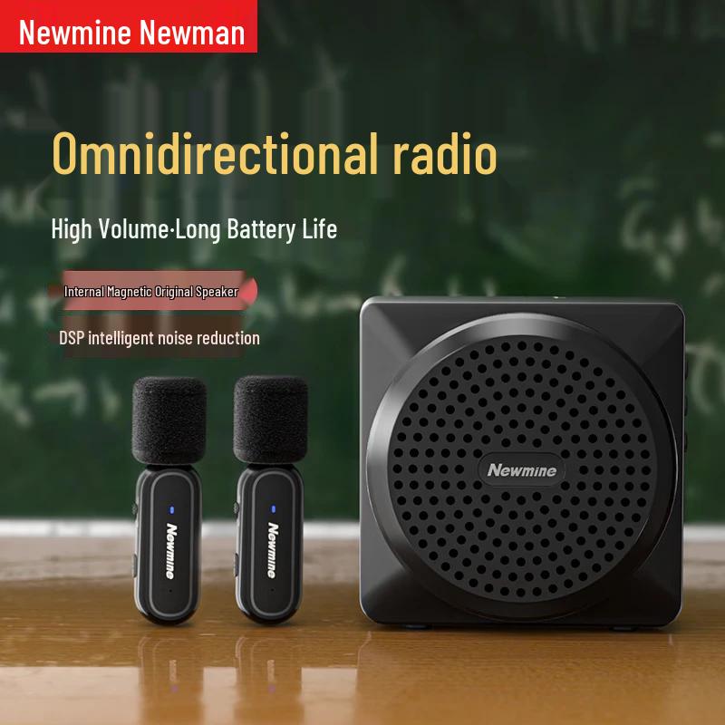 Newmine U-238 Portable Wireless Voice Amplifier with Dual Mics