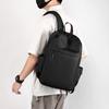 Schoolbag wholesale trend new simple backpack fashion solid color men's backpack junior high school student bag