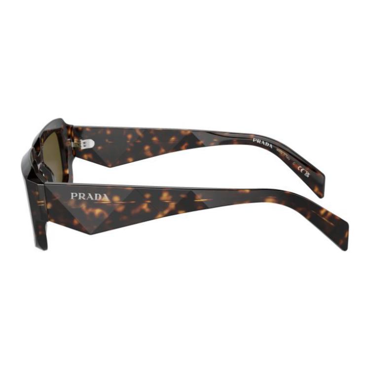 Prada Logo Acetate Rectangular Sunglasses Men sunglasses Havana-Brown SPR27ZSF19J09Z