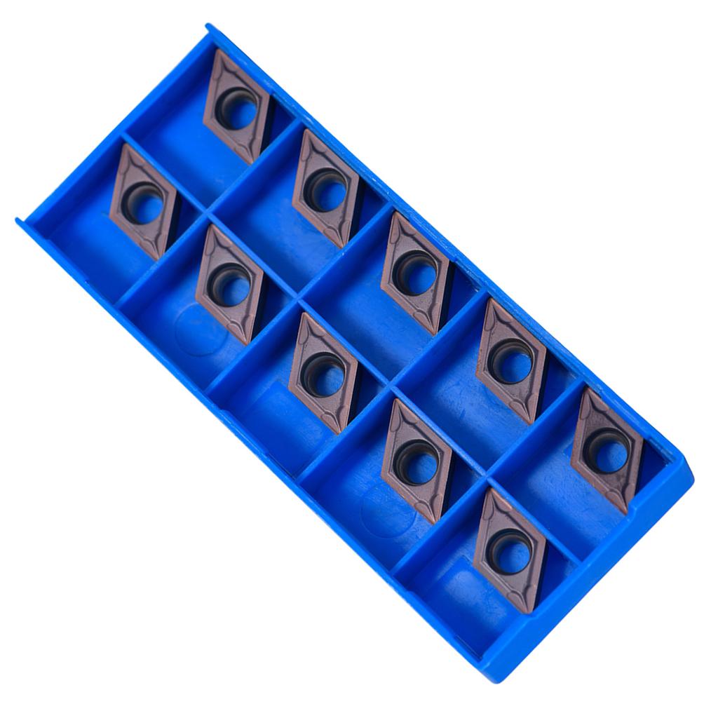 10Pcs set CNC Carbide Tips Inserts Blade Cutter Lathe Turning Tool with Box
