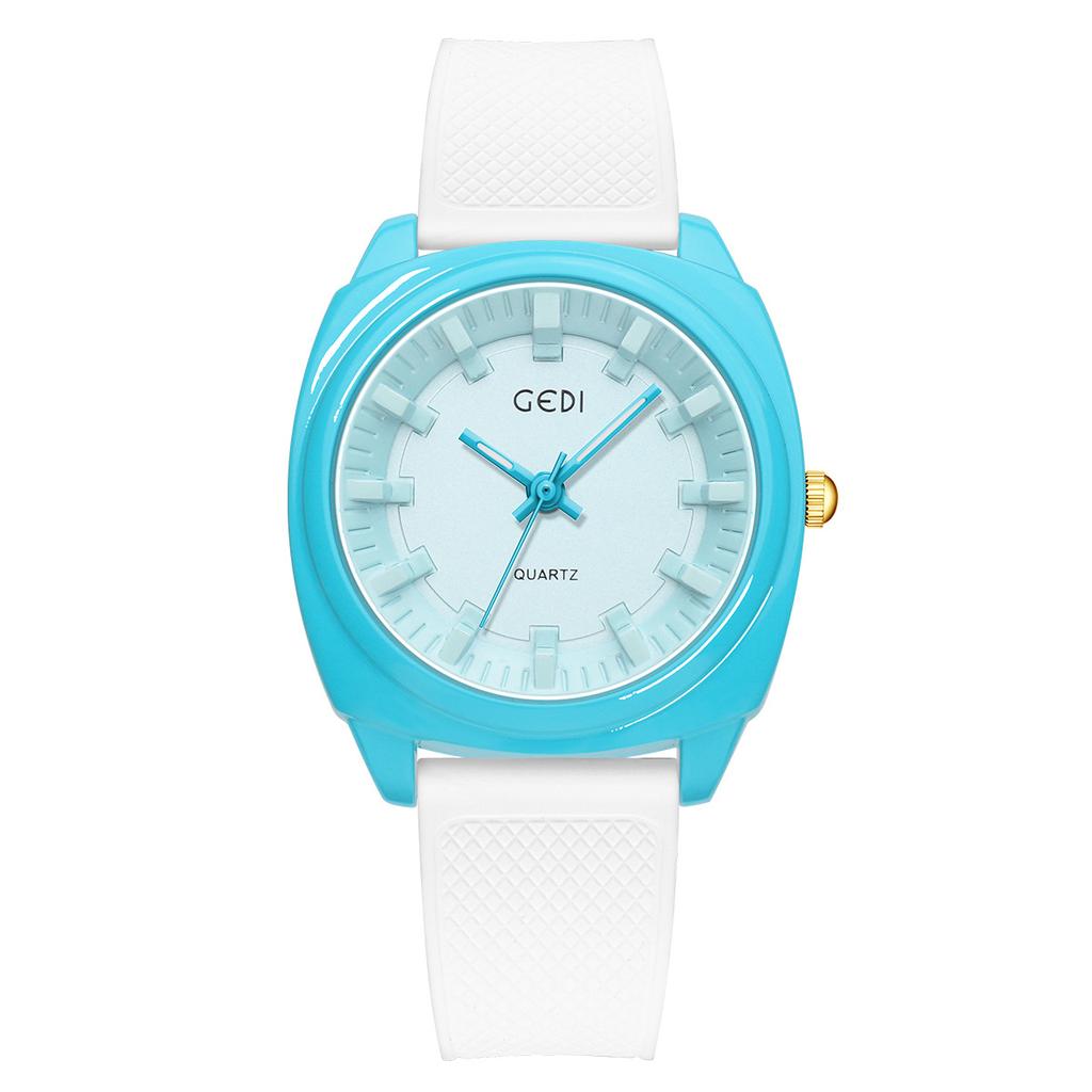 Watch Female Student Junior High School Student Exam Silicone Belt Simple Temperament Waterproof Daily Quartz Watch
