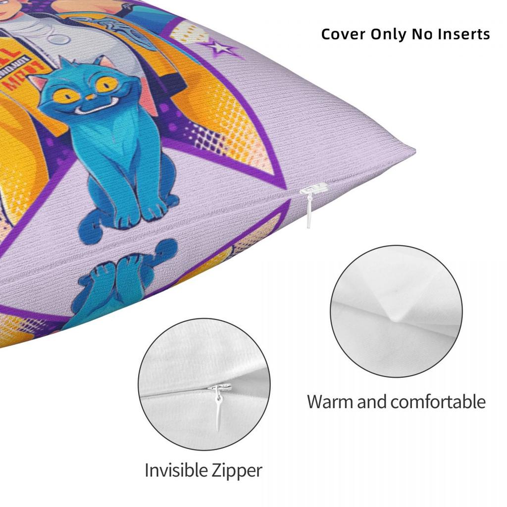 KPop Dämonenjäger Kissenbezug Niedlich Lustig Kissenbezug Weich Grafik Kissenbezug Kissenbezüge für Wohnzimmer Stuhl