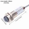 Adjustable 12-24VDC Photoelectric Sensor 10mm Detection 4-Wire Diffuse Reflection Sensor 18MM Detection Switch Machine Equipment