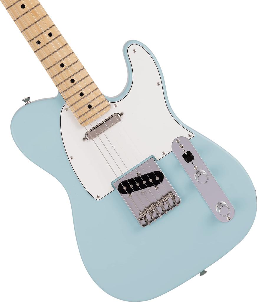 Fender Short Scale Guitar Made In Japan Junior Collection Maple Satin Daphne Blue with Soft Case Telecaster®, Fingerboard,