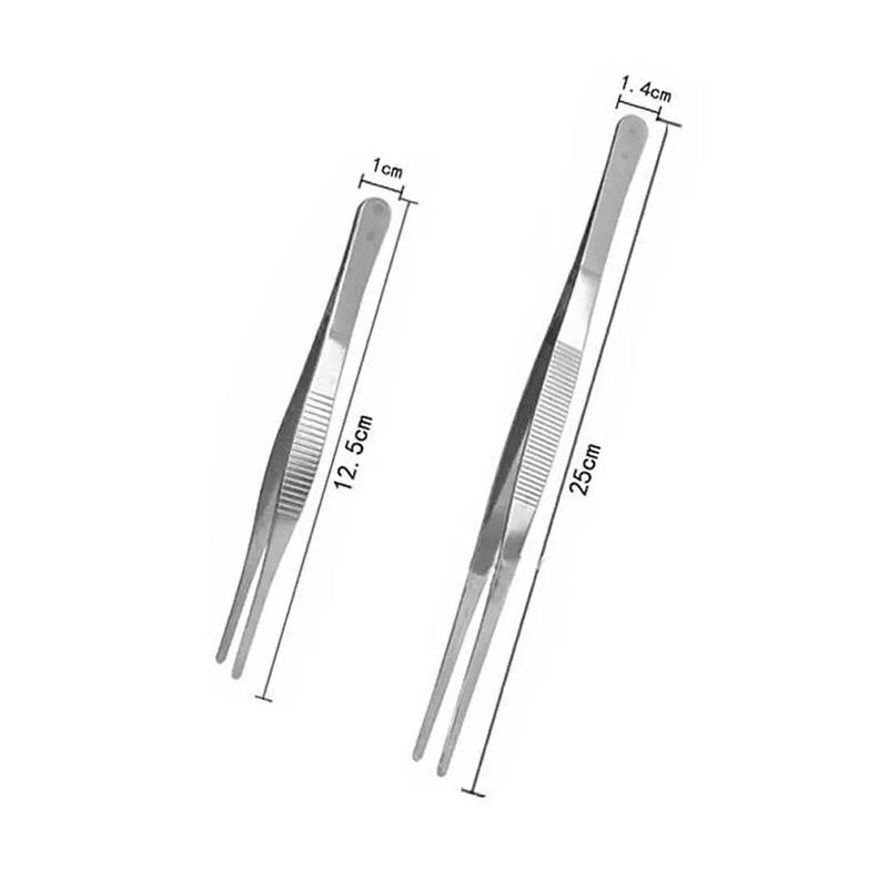 Stainless Steel Food Tongs Barbecue Tongs BBQ Clip Kitchen Clamp Cooking Tweezers Grill Pliers Kitchen Accessories CFQJ006