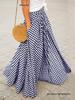 Korean-Japanese Style Elegant High Waist Plaid Midi Skirt for Women