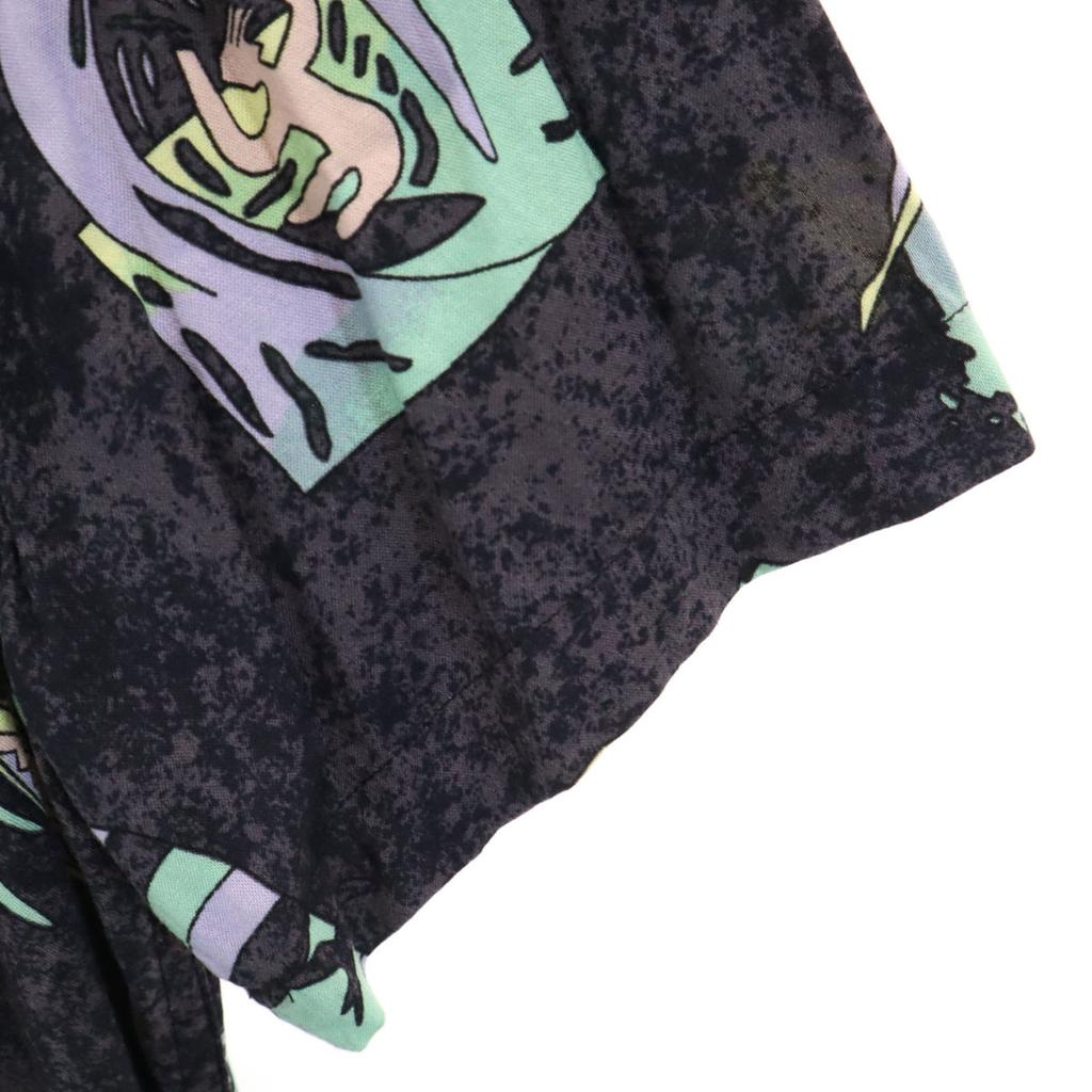 Quiksilver Overall handle Short sleeve shirt M Black Men's Used