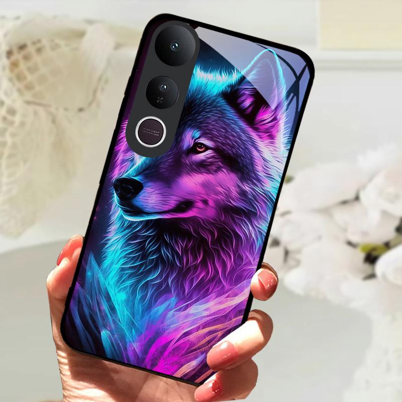 

Для Vivo V50 Lite Чохол V50Lite Загартоване Скло Чохол для Телефона Для VIVO V 50 Lite Обкладинка V2441 V2440 Захисний Чохол Бампер Fundas vivo V50 Lite