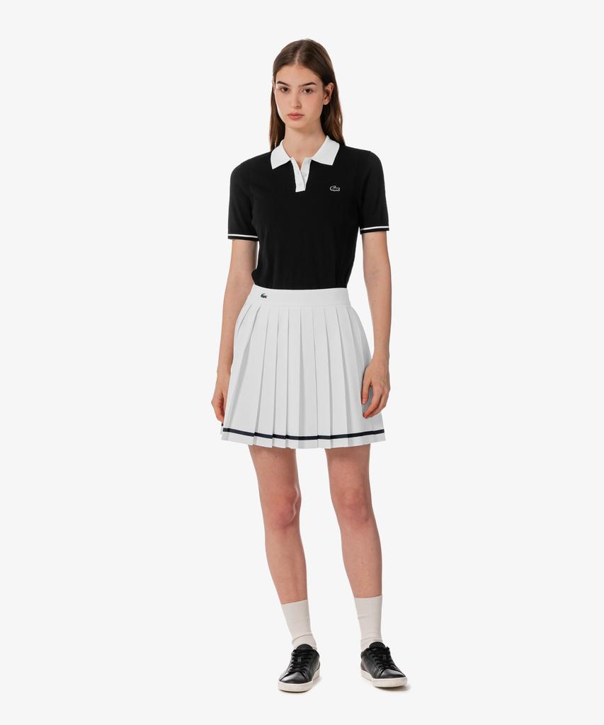 LACOSTE Women'S Tennis Tape Tipping Skirt Jf231E-56G 70V
