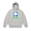 Palace Evergreen Hood Grey Marl Unisex Tops P28CS070
