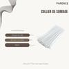 Serres-Câble - Lot de 100 - Plastique - 100mm - 2,5mm - Blanc