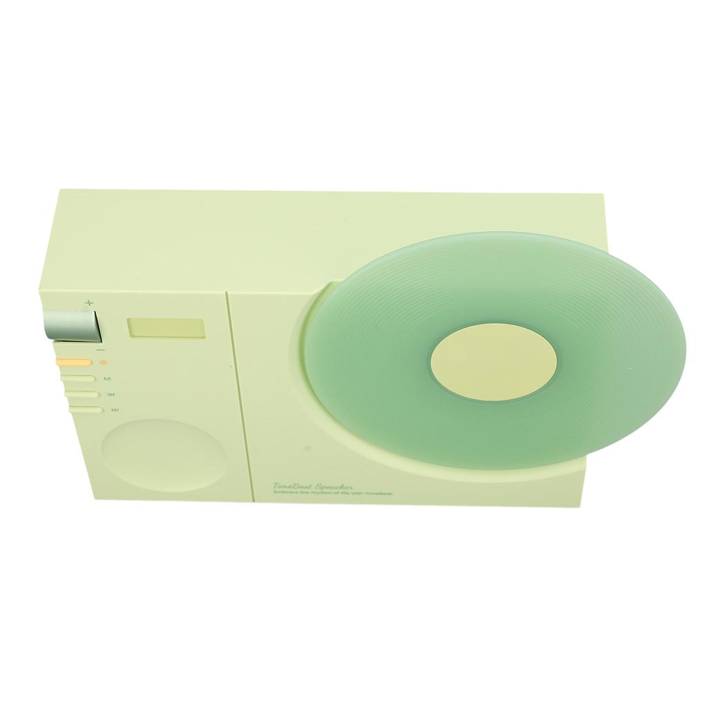 Vintage   Record Player     Speaker USB Rechargeable Old Fashioned Portable Wireless Speaker with Time Display