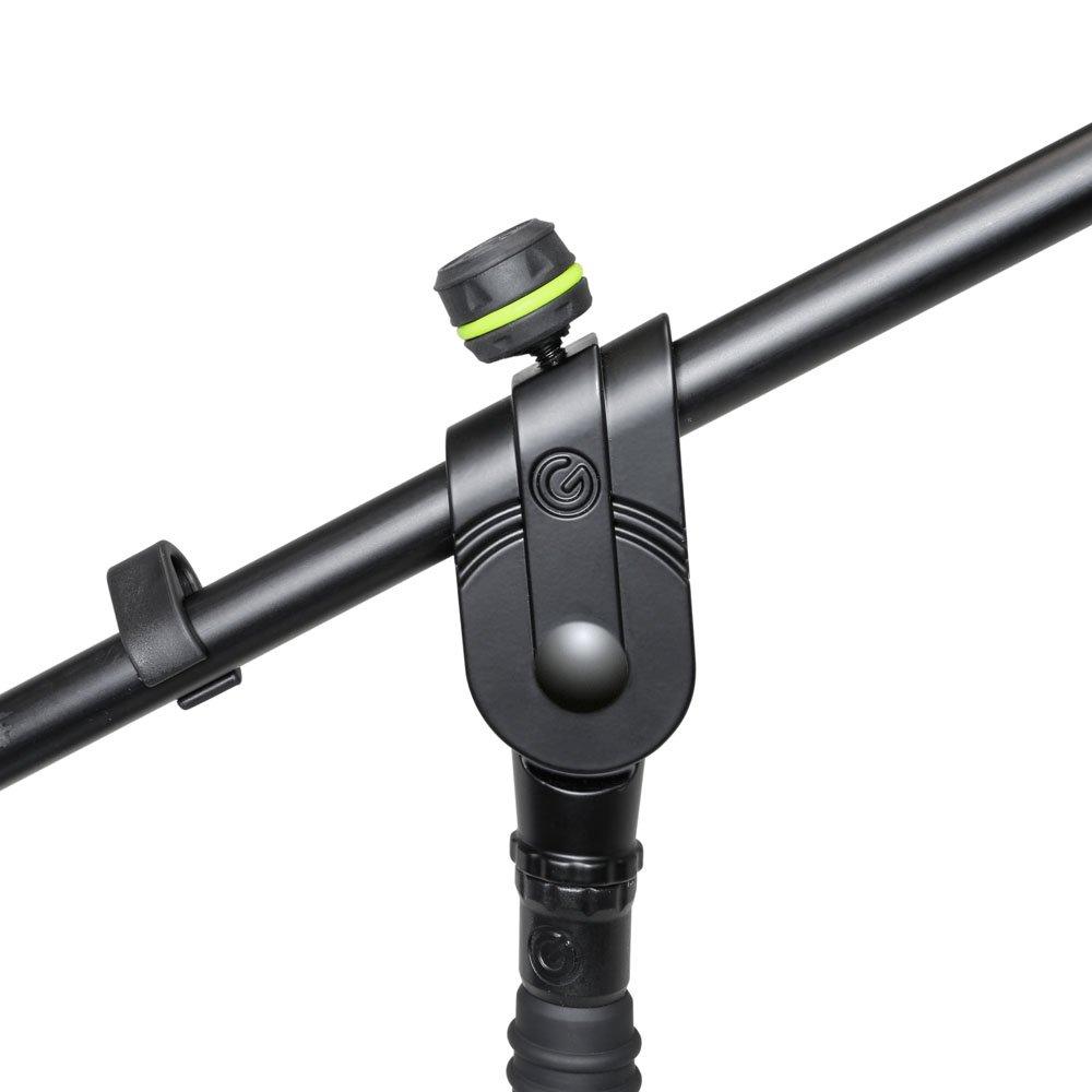 Gravity Microphone Stand, Short Boom, Two-Stage Boom, Round Base, Black, GMS2222B