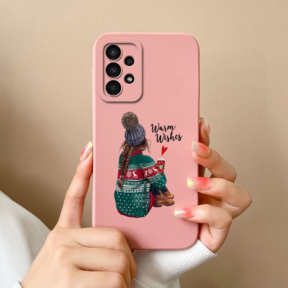 Case For Samsung Galaxy A13 A 13 4G 5G New Design Soft Liquid Silicone Full Coverage Back Cover Anti Slip Shockproof Bumper Capa