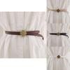 Womens Genuine Leather Waist Strap With Alloy Buckle For Formal And Casual Styles