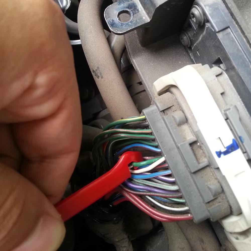 Kabelklemmen Durchstechklemme Bananenstecker Hochbelastbare Isolationsdurchstechsonde Kfz-Testklemme mit Rückleiter