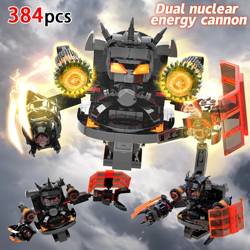 MOC Skibidi Toilet Action Figure Building Blocks Titan Clock Man Upgrade 4.0 Bricks DlY Toys For Kid Christmas Birthday Gifts