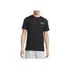 Nike Logo Print Crew Neck T-Shirt Men Tops Black DZ2649-010