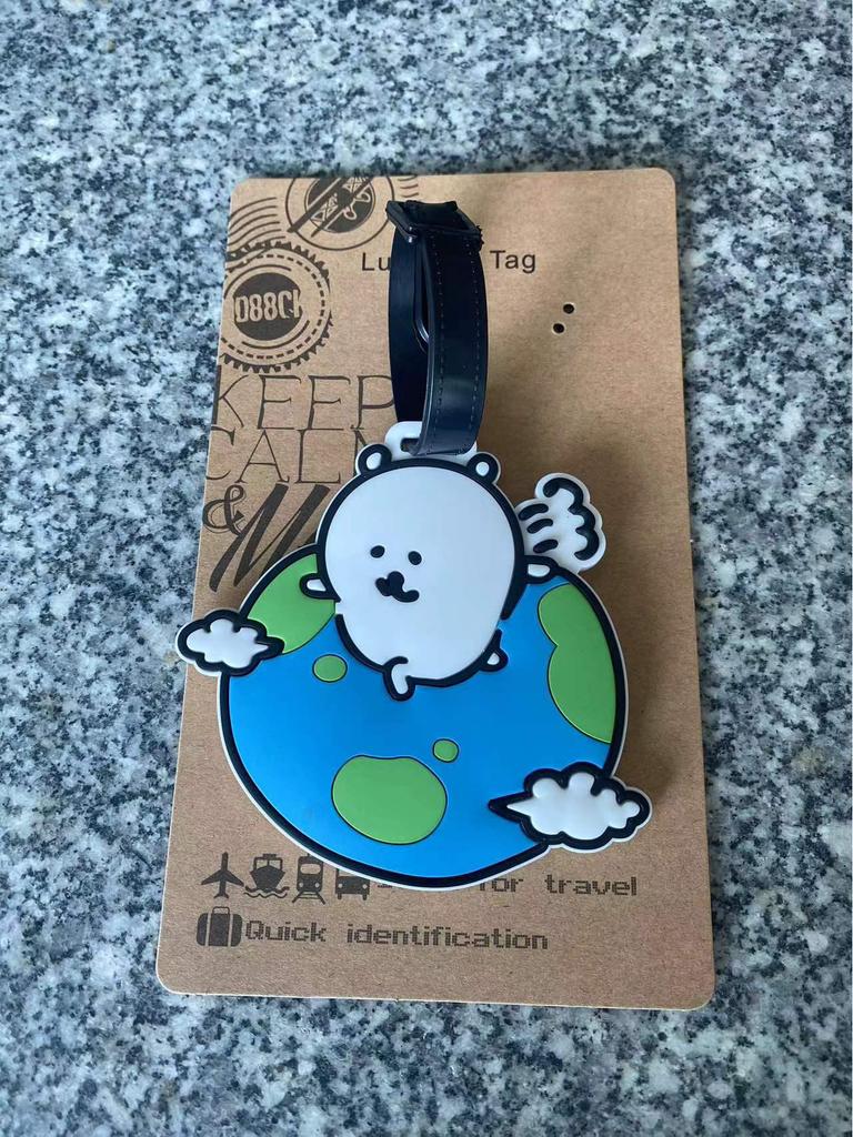 Chiikawa Cute Bear & Hachi Usagi Luggage Tag PVC Pendant