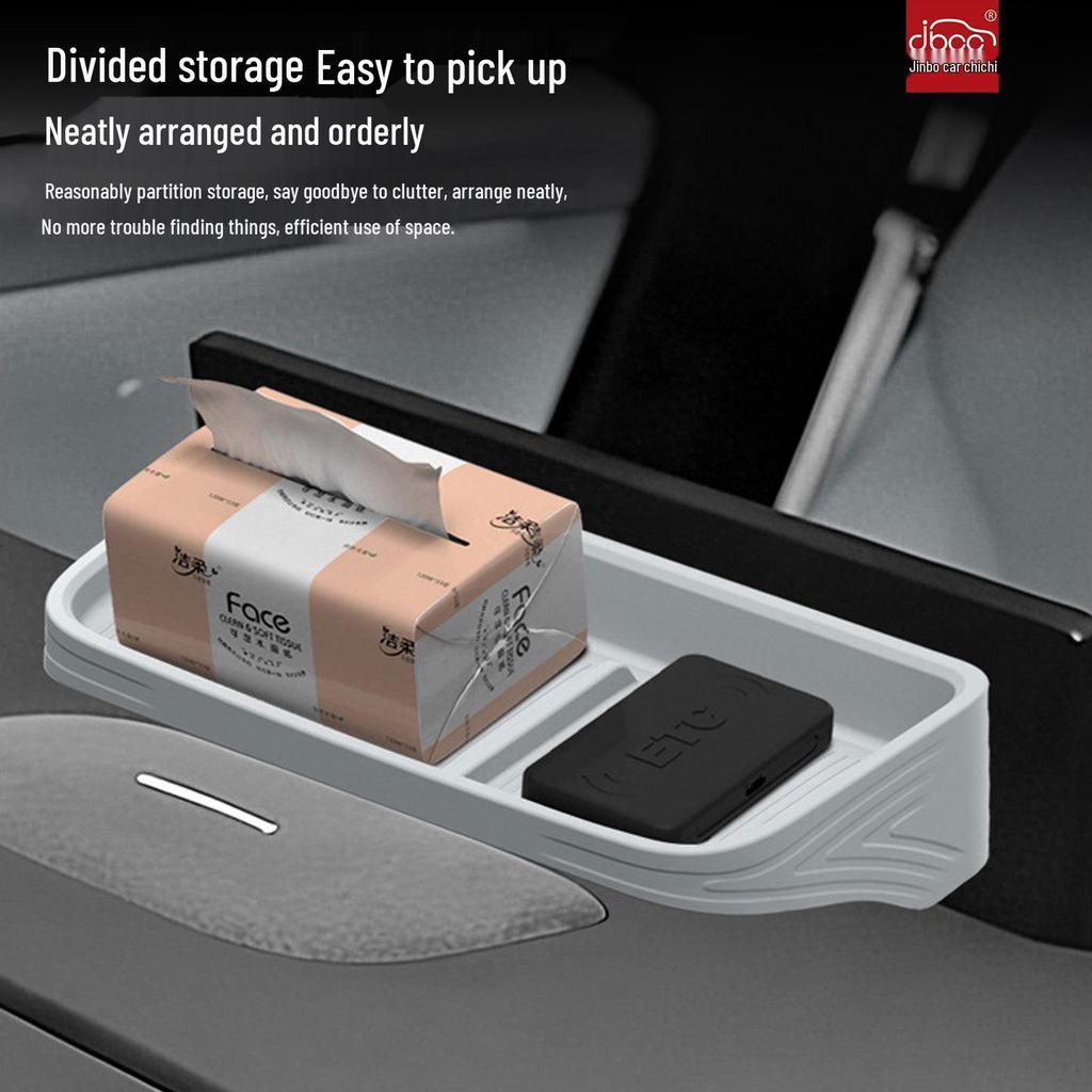 Compatible Rear & Central Control Storage Box Silicone Accessories for 26 Xiaopeng P7 Models