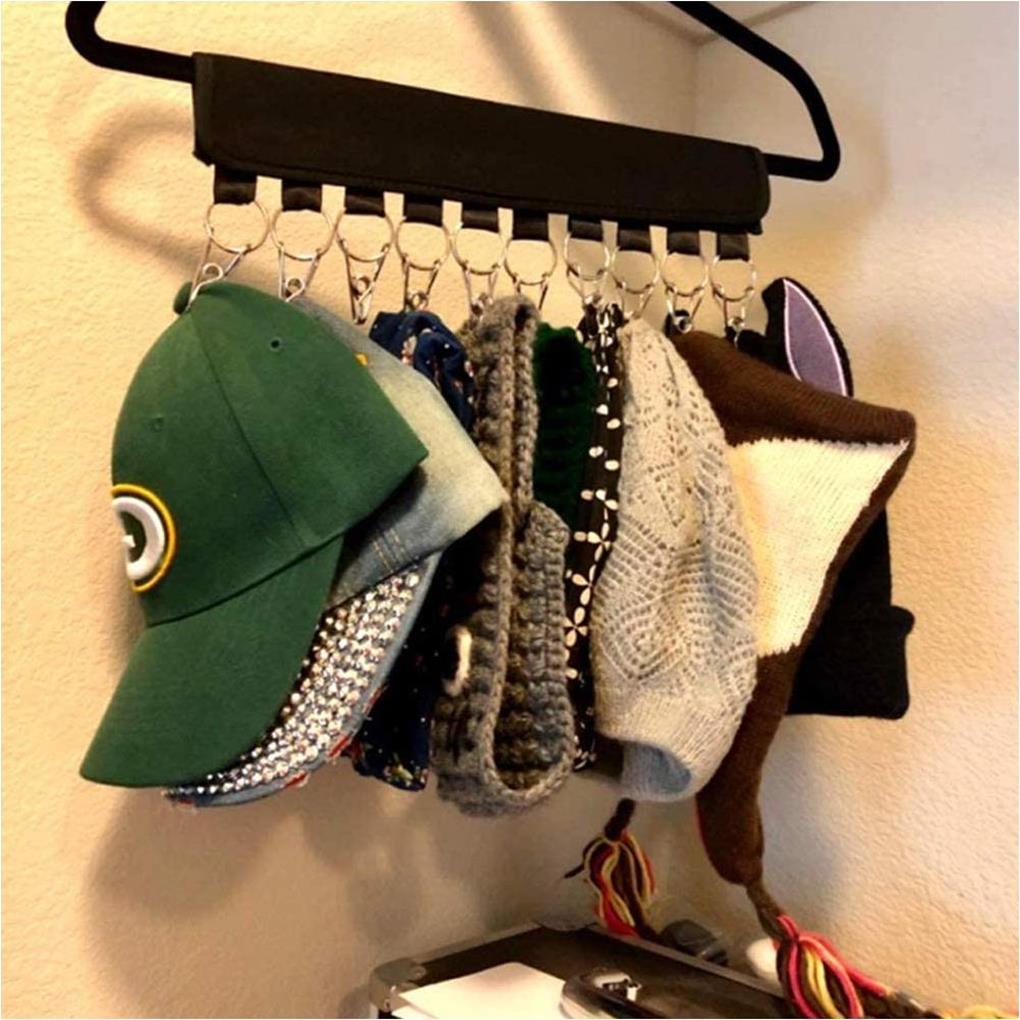 Hats Hooks Hanger Household Indoor Ple Baseball Caps Organizer Ple Folding Hat Storage Holder Headgear Organization Rack
