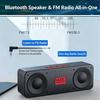 S18 Bluetooth-Lautsprecher mit Subwoofer, UKW-Radio, 20h Akkulaufzeit, Wasserdicht, Stereo für Handy/PC Outdoor