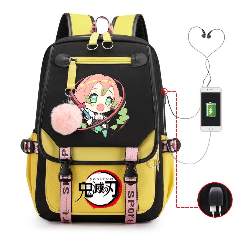 Demon slayer ghost extermination column student schoolbag junior high school student primary school student middle school student backpack
