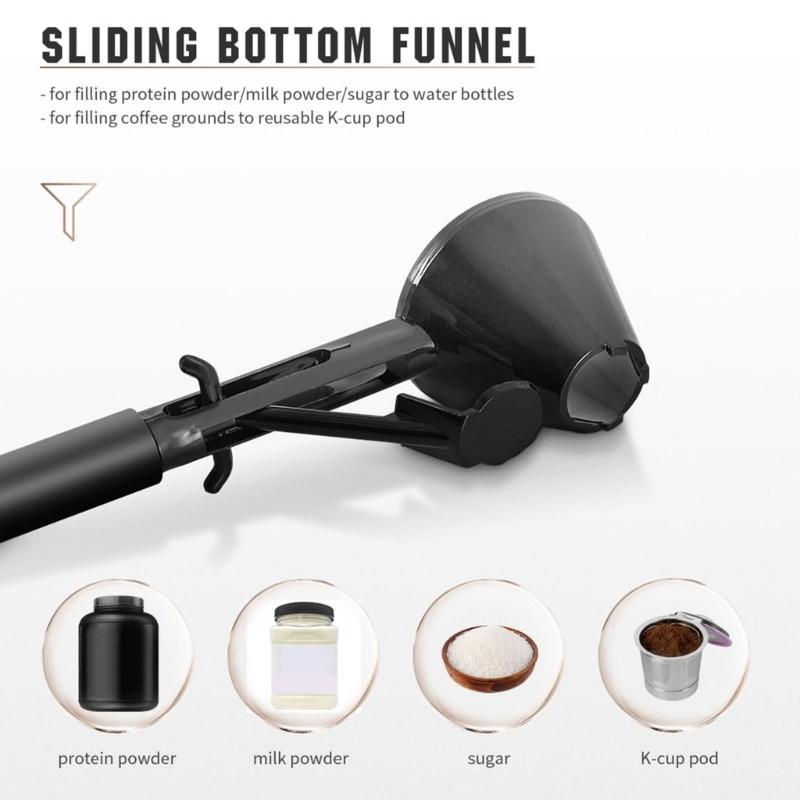 Protein Powder Measuring Tool Funnel Scoops for Consistent Measurements Of Coffee and Milk Powder Kitchen Gadget