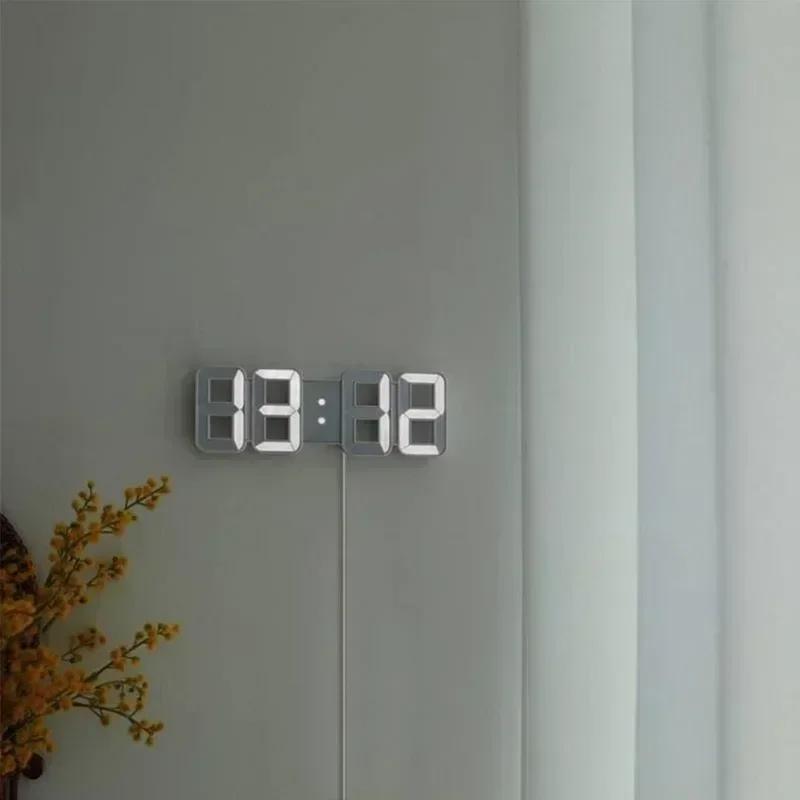 Digital Wall Clock Desk Watches Electronic Alarm Modern Home Decoration for Bedroom Decor Interior Led Table Clocks Living Room