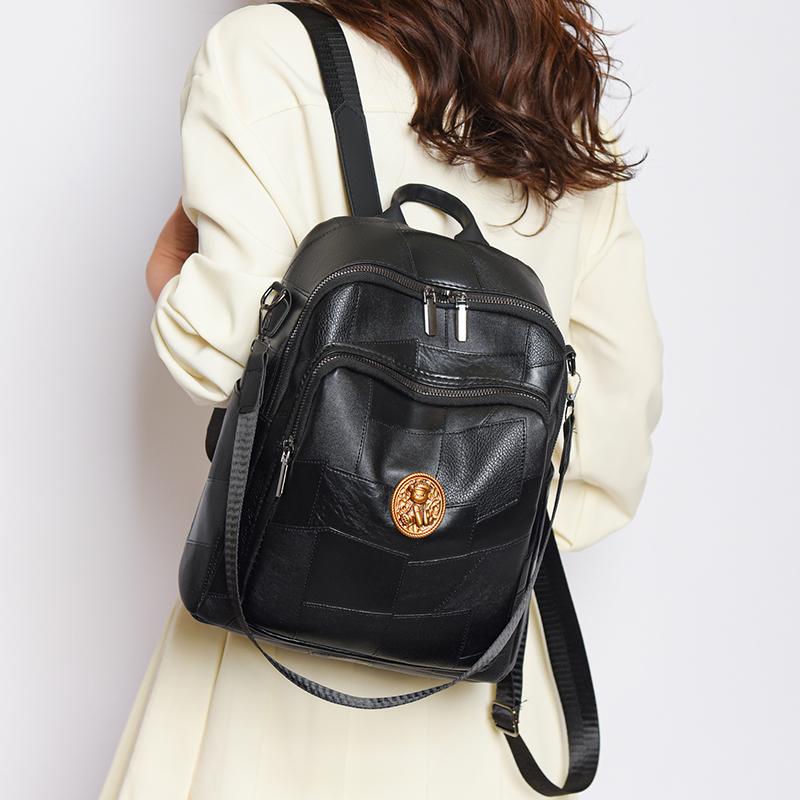 Мягкий кожаный женский рюкзак — фото 6