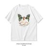 Lotus Yoga Pose T-Shirt Damen Unisex Lässig Baumwolle bedruckte T-Shirts Erwachsenen Streetwear T-Shirts Tops Tee Kurzarm