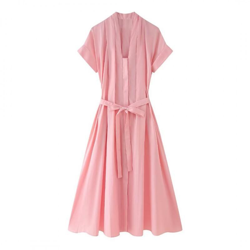 

European American Women s Clothing Summer Fashionable Temperament Shirt Style Sleeveless Dress M
