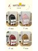 Korean-Style Color Block Backpack for Middle School Girls - Large Capacity Schoolbag