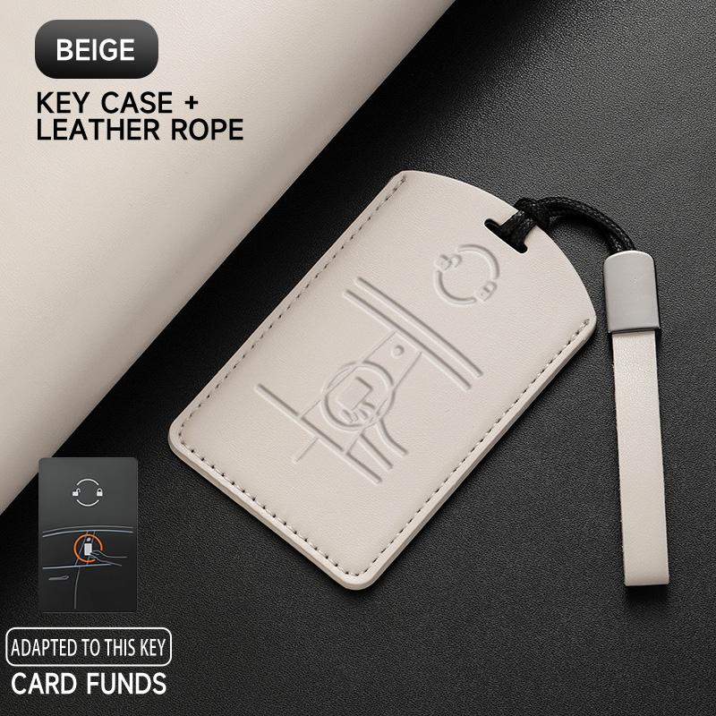 Echtes Leder Autoschlüsselhülle Abdeckung Schlüsseltasche Für Tesla Model 3 Model S Model X Model Y Keyless Schutz Set Auto Zubehör